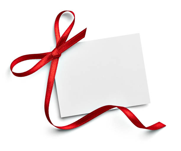ribbon bow card note chirstmas celebration greeting