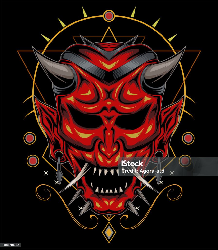 Khuôn mặt quỷ đỏ đầu vectơ: Bạn có dám đối mặt với khuôn mặt quỷ đỏ đầu vector đầy ma mị và kinh dị này không? Hãy khám phá hình ảnh và cảm nhận sự khác biệt.