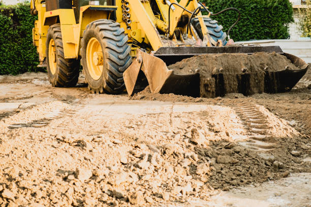 istock Excavator moving earth with the shovel 1188718768