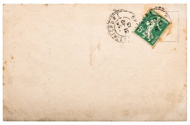 istock Used paper Vintage handwritten postcard letter edges 1188724507