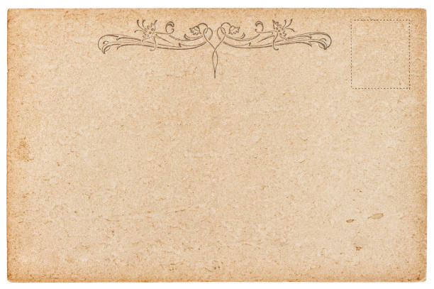 istock Empty antique postcard Vintage paper background 1188724516
