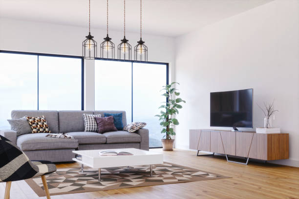 Living room in small apartment