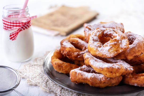istock Sweet homemade donuts with icing sugar 1188732106