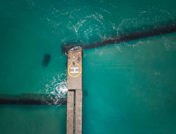 istock Wave breaker in the sea 1188734339