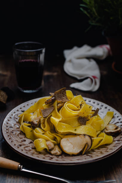 istock pappardelle pasta with black truffle, red wine 1188739575