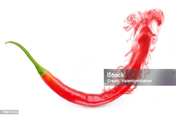 Evaporazione Aroma Di Peperoncino Rosso - Fotografie stock e altre immagini di Affilato - Affilato, Alimentazione sana, Annusare