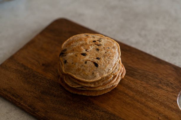 istock stack of vegan chocolate chip pancakes 1188742848