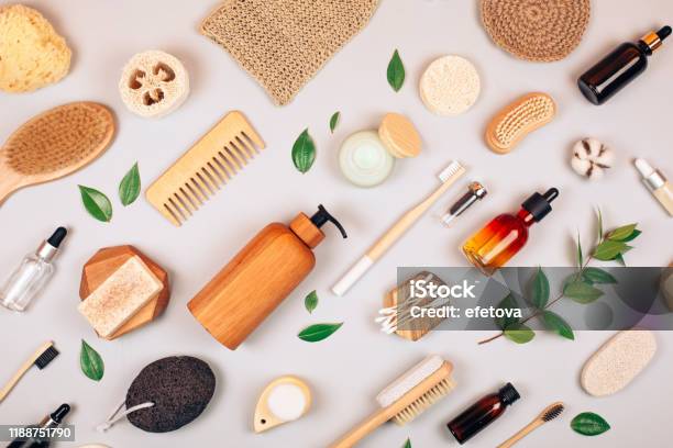 Zero Waste Selfcare Products Stock Photo - Download Image Now - Merchandise, Environmental Conservation, Sustainable Lifestyle