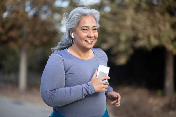 istock Mexican Woman Jogging on a Trail 1188757104