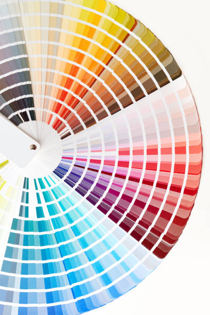 istock Paint color swatches book isolated on white 1188760069