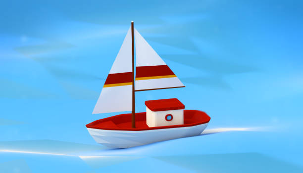 sailboats under the white background