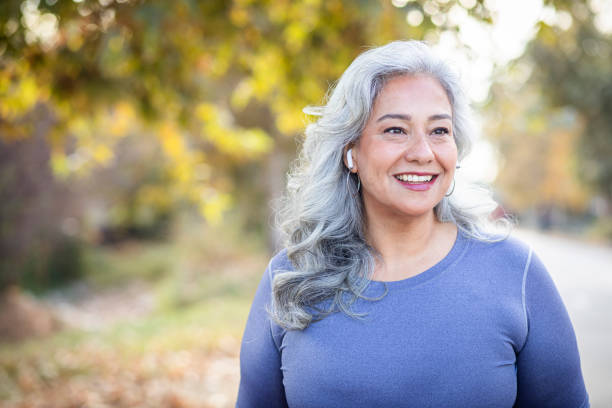Portrait of a beautiful Mexican Woman A portrait of a beautiful senior Mexican woman white hair photos stock pictures, royalty-free photos & images