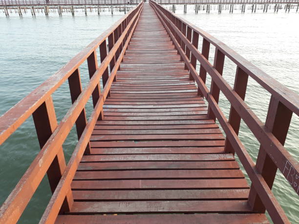 istock A wooden bridge protruding into the sea 1188773769