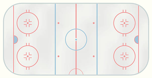 ilustraciones, imágenes clip art, dibujos animados e iconos de stock de pista de hockey de hielo - ice hockey illustrations