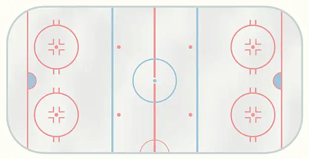 Vector illustration of Ice hockey rink