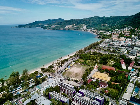 Patong beach Phuket Thailand panoramic views