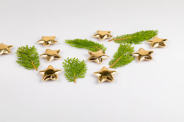 istock Christmas tree with star-shaped ornaments 1188784340