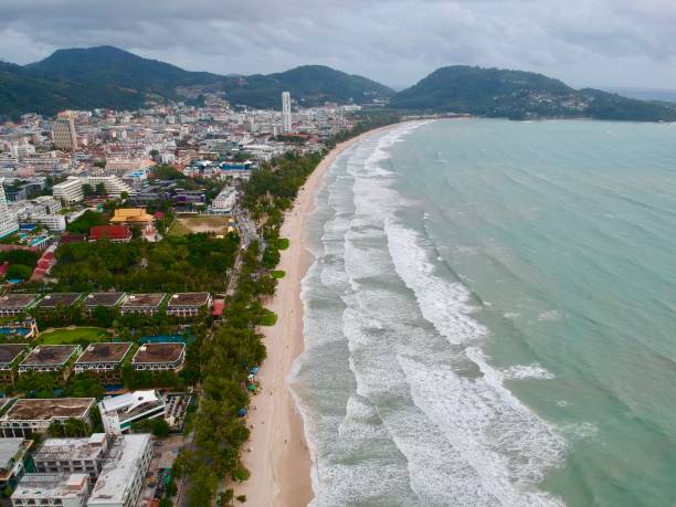 istock Phuket PATONG Beach Thailand from above by drone 1188784390