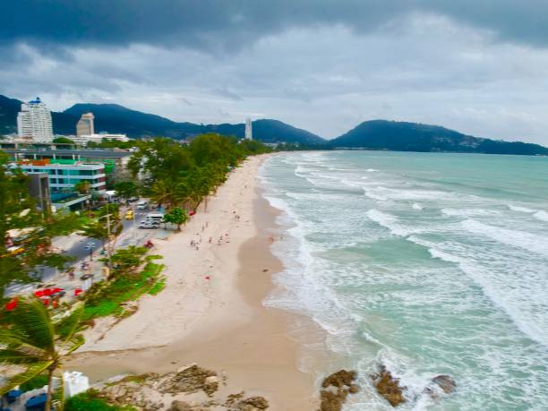 istock Phuket PATONG Beach Thailand from above by drone 1188784460