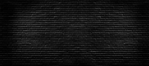 istock Rustic black grunge brick wall texture background for interior decoration. 1188786484