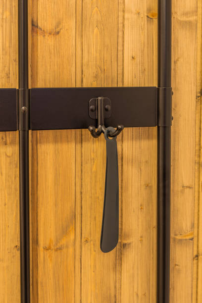 istock Keys and a shoehorn hang on hooks in the hallway 1188786969