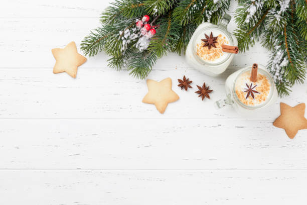istock Eggnog. Traditional christmas cocktail 1188805852