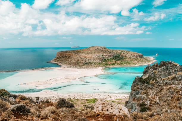istock Balos beach and paradise island in Crete, Greece 1188813292