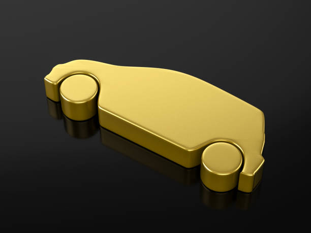 istock Gold car symbol 1188814558