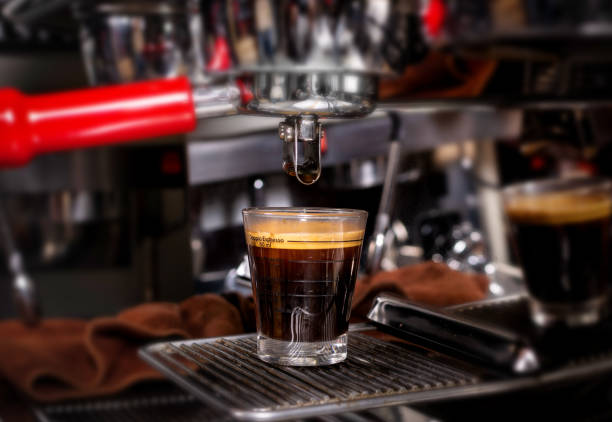 istock Making coffee in espresso shot in coffeeshop or cafe closeup 1188814846
