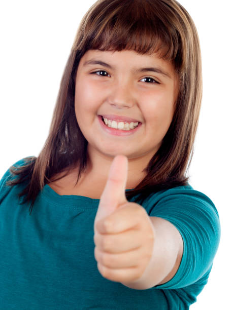 istock Adorable girl saying Ok 1188819511
