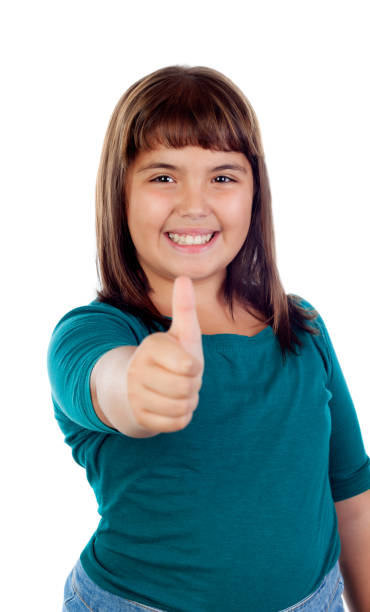 istock Adorable girl saying Ok 1188820515