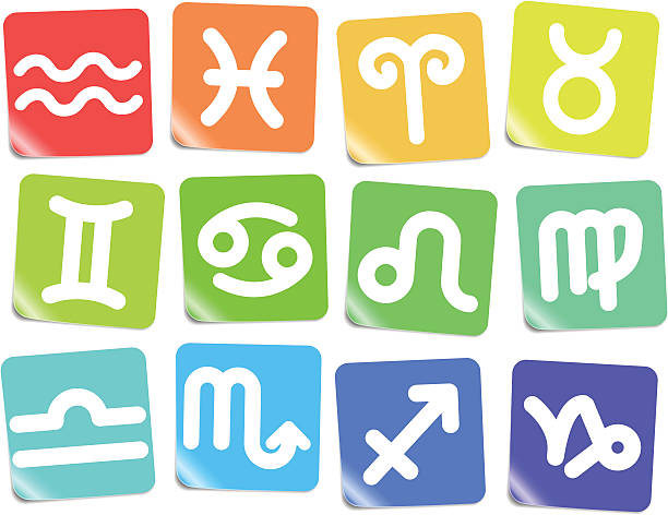 zodiac-icons - fire sign computer icon symbol stock-grafiken, -clipart, -cartoons und -symbole