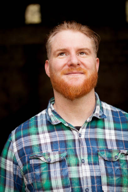istock Portrait of red haired man with long beard 1188825152