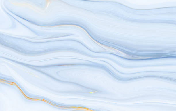 marbre rock texture bleu motif liquide tourbillon de peinture blanc foncé illustration fond pour faire en céramique compteur carrelage gris argent équillant qui est abstrait vagues peintes pour le mur de la peau concept d'idées d'art luxueux. - marbre photos et images de collection