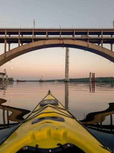 istock river descent bridge on the top at sunset 1188833457