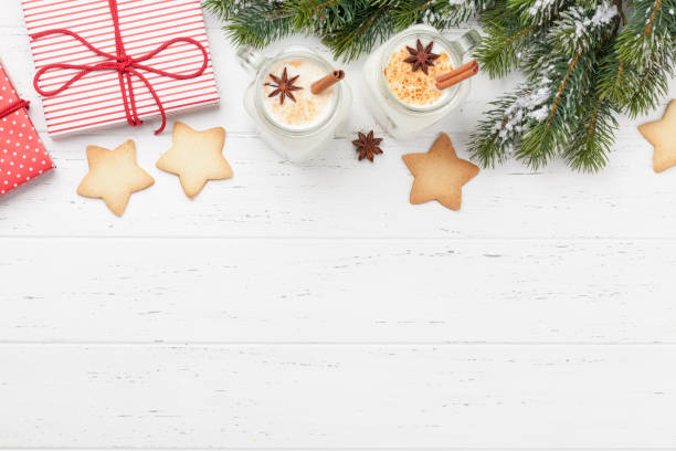 istock Eggnog. Traditional christmas cocktail 1188839211