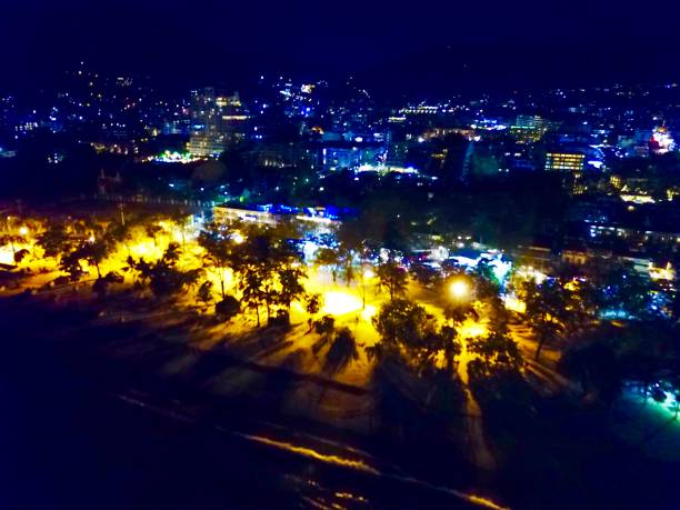 istock Phuket Patong Thailand at night from above by drone 1188840465