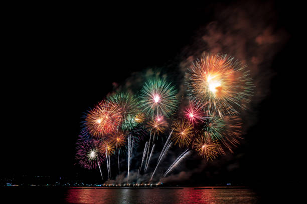 istock Fireworks light up the sky with dazzling display 1188845221