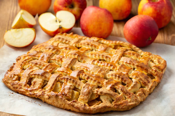 istock Homemade braided apple pie. 1188845234