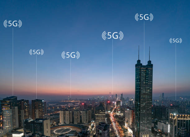 istock Smart city and communication network concept Aerial View 1188847397