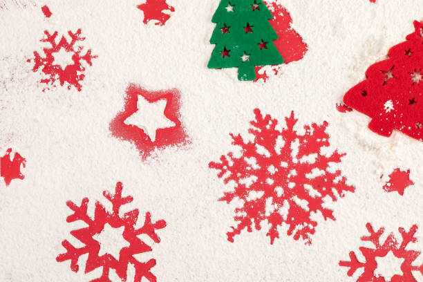 istock Christmas snowflake on flour 1188848634