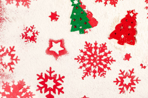 istock Christmas snowflake on flour 1188848733