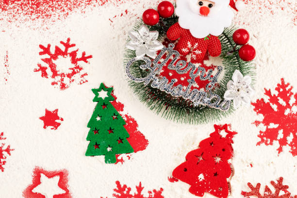 istock Christmas snowflake on flour 1188848804