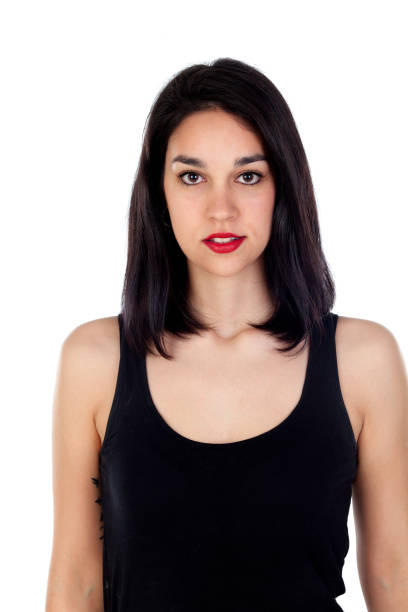 istock Attractive girl with black t-shirt 1188853934