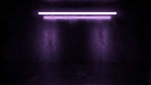 istock dark underground industrial grunge basement room with violet neon light background texture wall 3d render illustration 1188858197