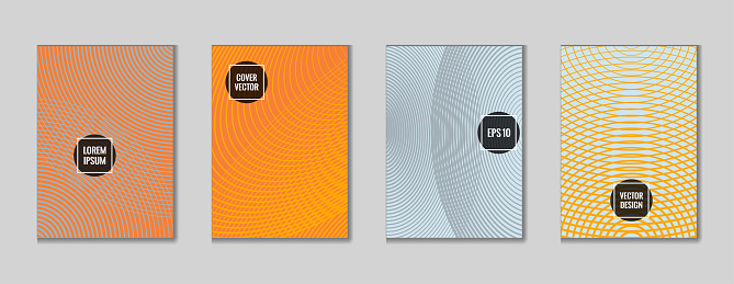 Trendy Geometric Design Title Page Pattern Stock Illustration ...