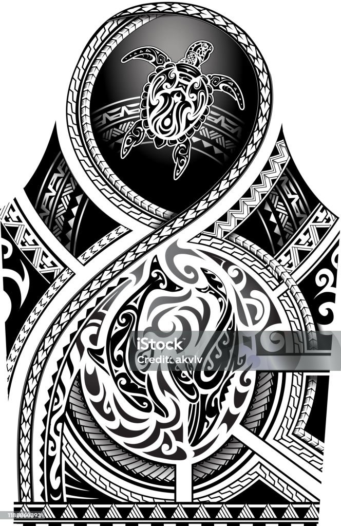Sleeve Tattoo In Maori Tribal Style Stock Illustration - Download Image Now  - Pattern, Indigenous Culture, Tattoo - iStock