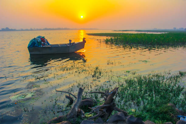 istock Sun rise or sun set view on river side 1188864822
