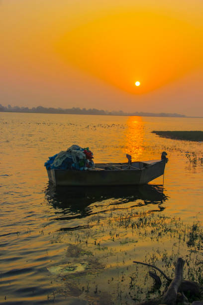 istock Sun rise or sun set view on river side 1188866260