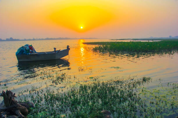 istock Sun rise or sun set view on river side 1188866788